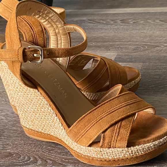 Stuart Weizmann suede wedges - Picture 1 of 12